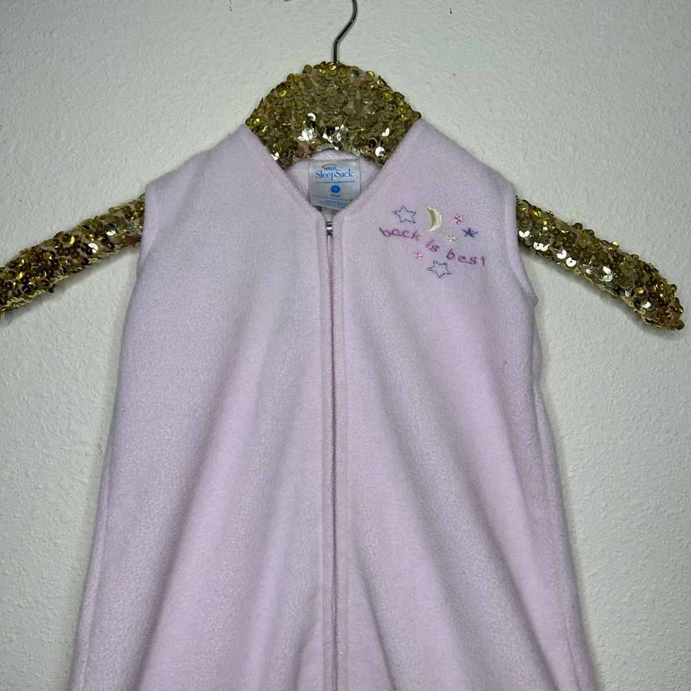Halo Pink Fleece Cozy Pink Infant Sleep Sack Small 0-6 Months